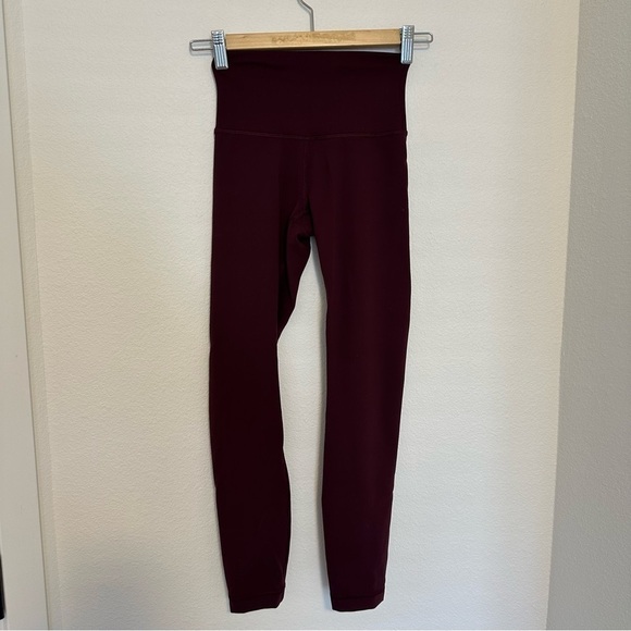 Lululemon Wunder Train High-Rise Leggings Size 25” Inseam Cassis Size 2 Women’s - Picture 4 of 9
